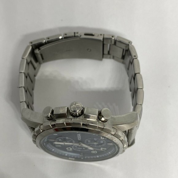 Men Fossil Dean FS5023 Men\'s Silver Stainless Steel An